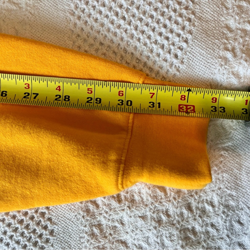 Limited Edition Burt's Bees Yellow Crewneck Sweatshirt with Red Lettering - Picture 6 of 7